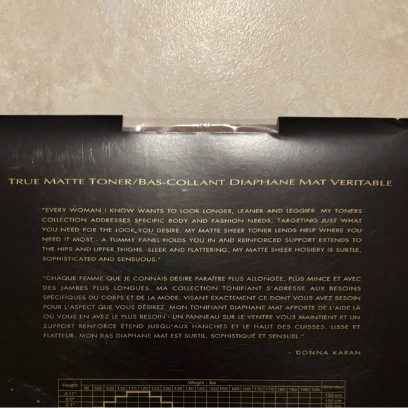 Donna Karan New York pantyhose size large in dark nude color - Picture 6 of 8